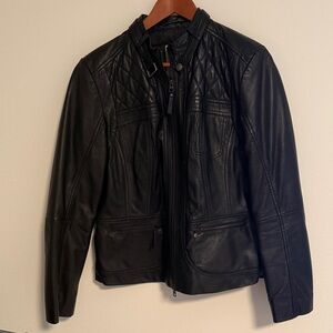 Women's Black Leather Jacket